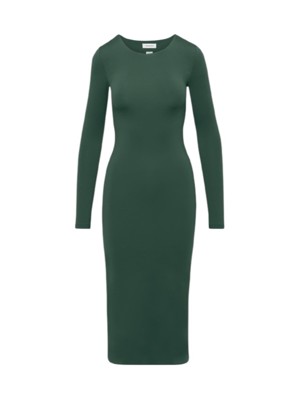 NWT Aritzia Babaton Contour Crew Midi Dress in Gallery Green Size XS